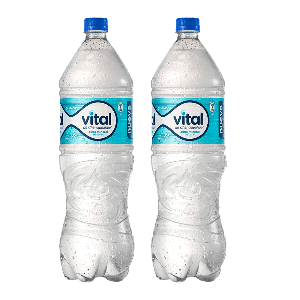 Agua Mineral con Gas 1.6 Litros
